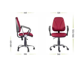 Кресло Клио С-101 Нептун ПВМ хром images