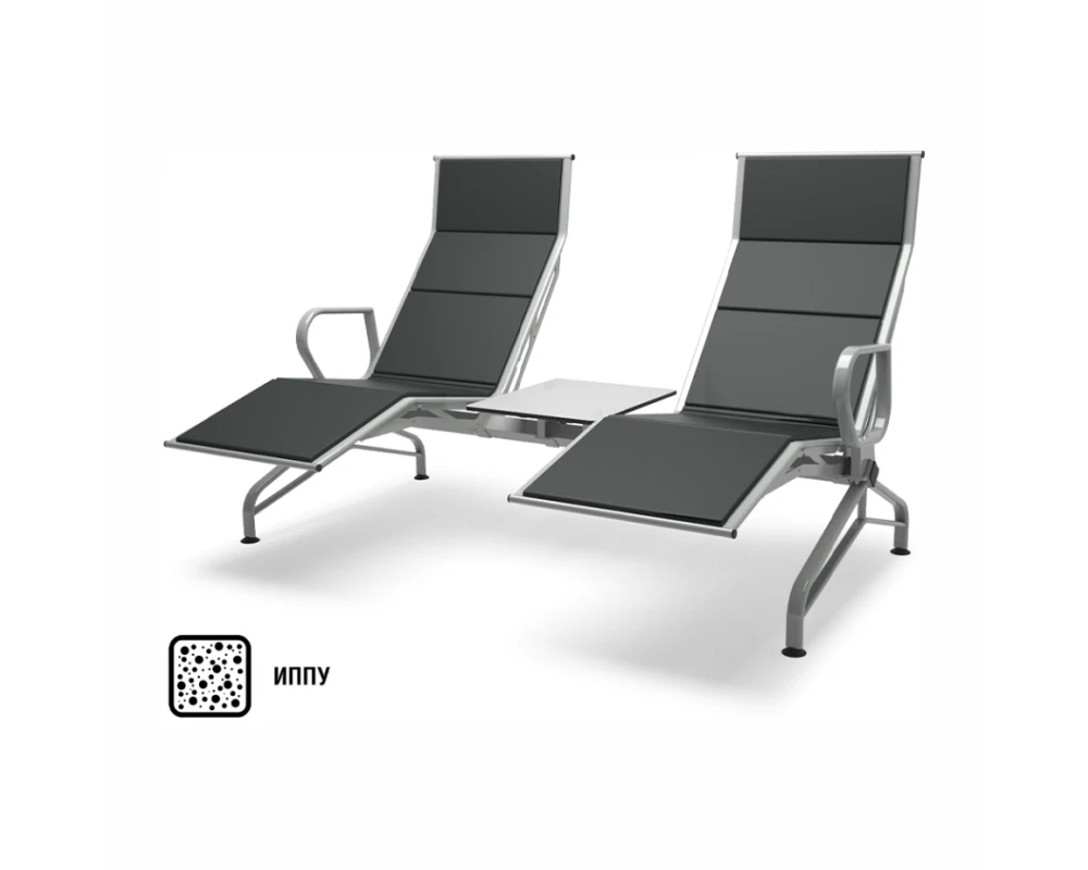 Многоместная секция Aero-шезлонг PU 2П со столиком